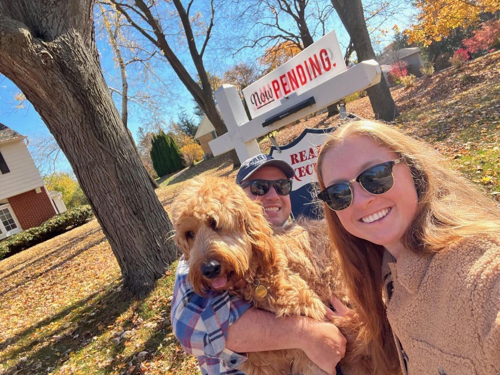 Sunshine Acre's Irish Goldendoodle Gallery of Goldendoodle and a new home with happy owner